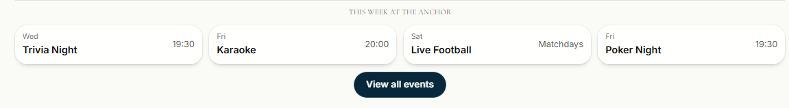 What’s On events strip